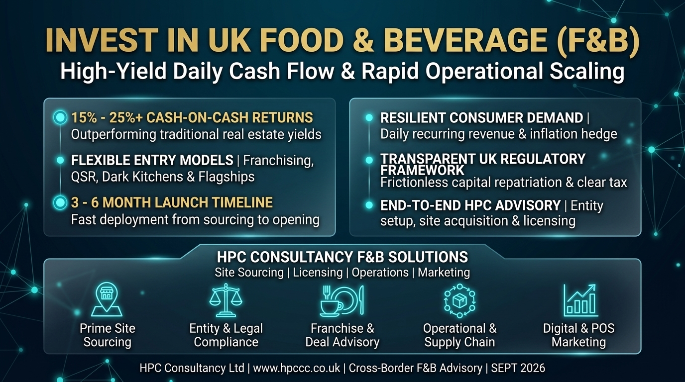 Why Italy Investors Must Consider the UK Food and Beverage Sector as Their Primary Entry Point