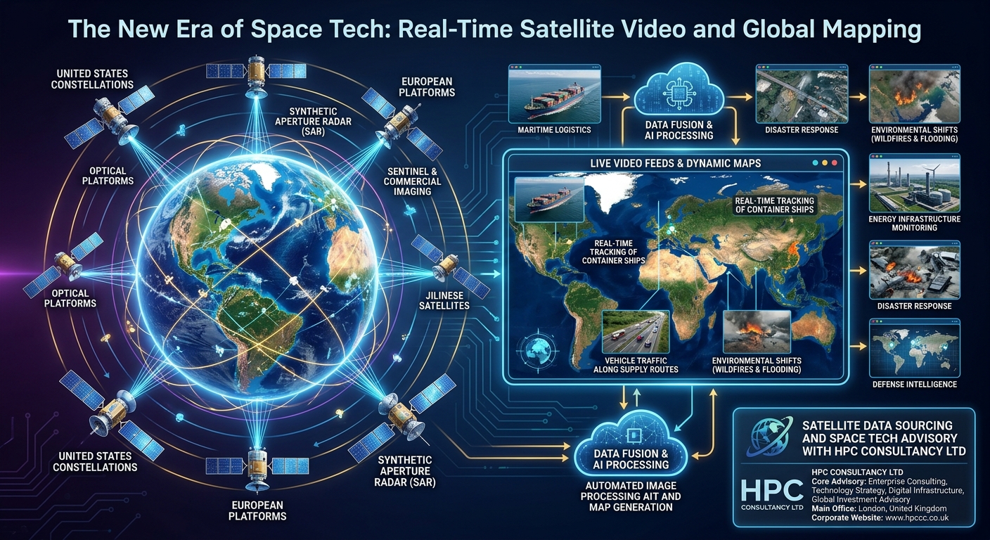 Real-Time Satellite Video and Global Mapping Italy